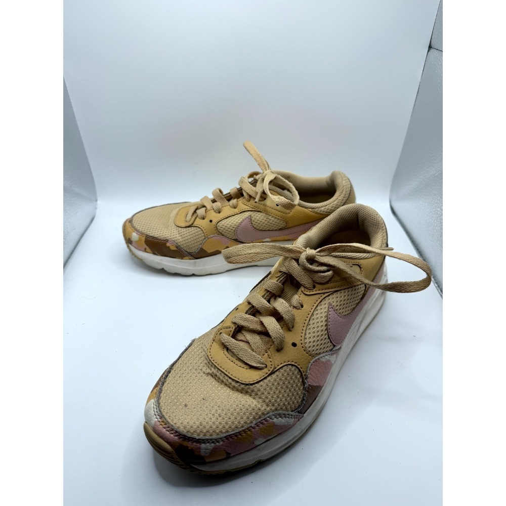 Nike Air Max SC DX3733-200 Womens 7 Sneaker Sesame Pink Camo‎ Brown Mesh Shoes